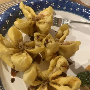 Crab Rangoon (we added the soy sauce)