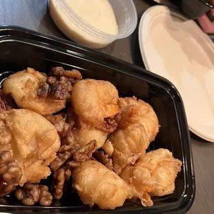 35. Candied Walnuts with Prawns 4.4556622 stars!