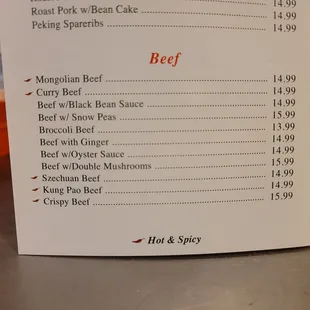 UPDATED 2021 MENU (NEW PRICES)