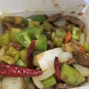 Kung pao beef