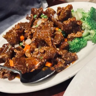 Crispy beef! Yum!