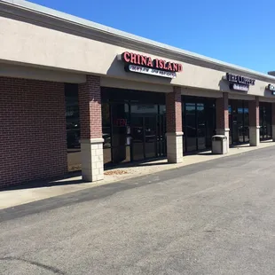 In the little strip mall