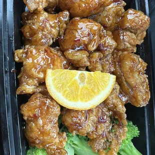 L1. Orange Chicken Lunch E3. Fried Rice