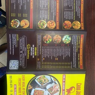 Updated menu