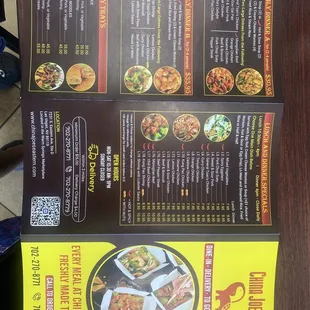 Update menu lunch specials