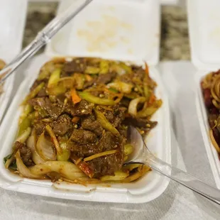 a variety of food items
