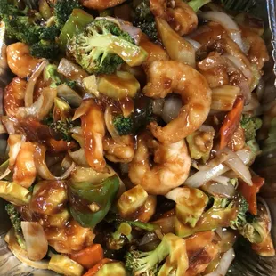 Party tray of Shrimp w. Garlic Sauce! Delicious!