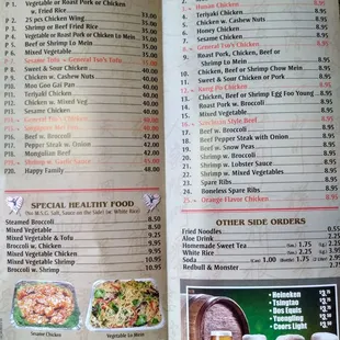 menu, soups and chowder