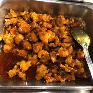 chicken wings and fried chicken, interior