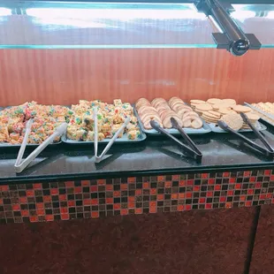 a variety of food items