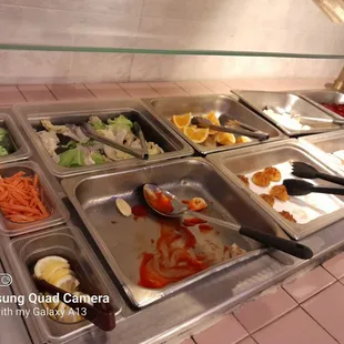 a variety of food items