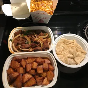 5. Ten Piece Dumpling 31. Beef Lo Mein 47. Stir Fried Potatoes S10. Mongolian Beef