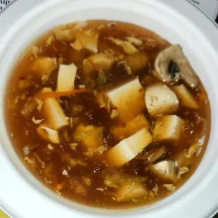 Delicious!  Hot And Sour Soup.  A Full Quart Is ~$6.00.