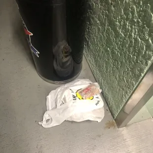 Trash. That is what is in the photo.