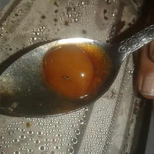 Proof that I found a roach in my food.