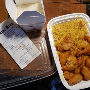 Paid $17 for this..  Crappy Sweet&amp;Sour Chicken with NO SAUCE, no eggroll, and NO COMPLETE ORDER OF GENERAL TSO'S CHICKEN...