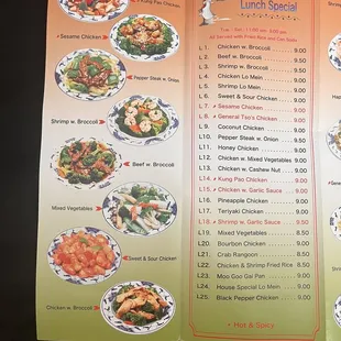 This is their menu as of JANUARY 2023.