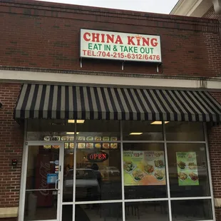 the front of the restaurant
