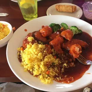 General Tso's Shrimp... very good. My 1st time, I always get chicken.
