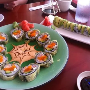 yummy godzilla and greensburg roll!!!!