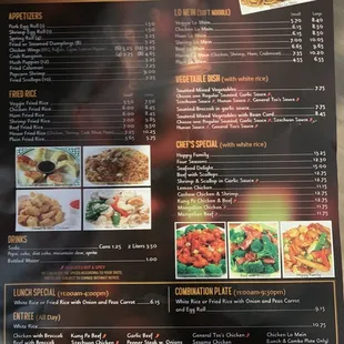 Chinese menu