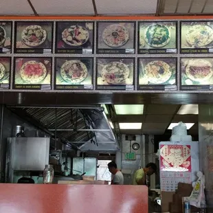 Walk up to the counter to order your food.