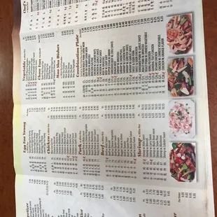 menu, sushi and sashimi