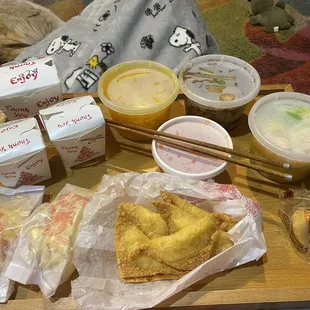 12. Egg Drop Soup 8. Crab Rangoons