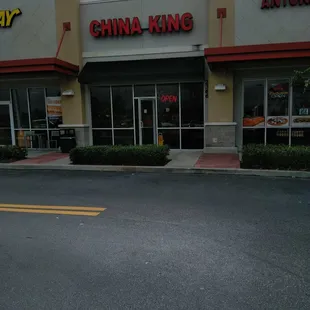 Outside