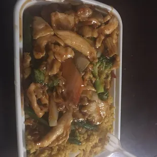 Sze. chicken was a little spicy. it was just ok