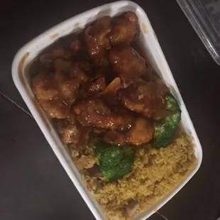 Orange chicken was really good