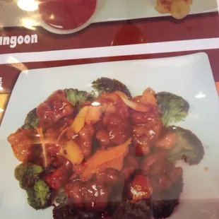 orange flavor chicken all white meat