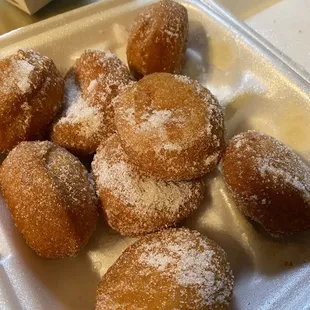Sugar donuts for the kids, they loved them