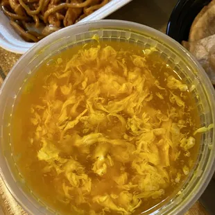 Egg Drop Soup, a little bland, it was meh...