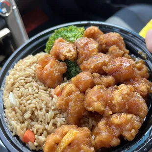 Lunch special- Orange Chicken with Fried Rice
