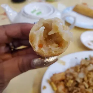 Inside of spring roll