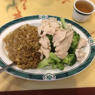 Chicken and broccoli steamed combo