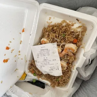 Trashed Shrimp Fried Rice!