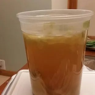 Shouldn&apos;t Wonton Soup be yellow...not a cloudy brown?  This was disgusting!