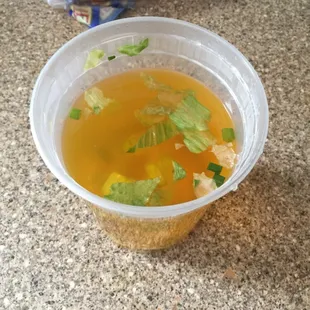 Iceberg lettuce in wonton