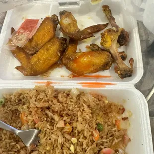 poultry, fried chicken wings, chicken wings and fried chicken, chicken wings, fried chicken, chicken, food, bbq chicken, bbq wings