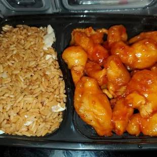 Honey chicken and chicken fried rice $10.29