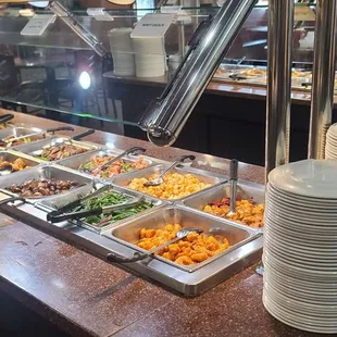 a variety of food items