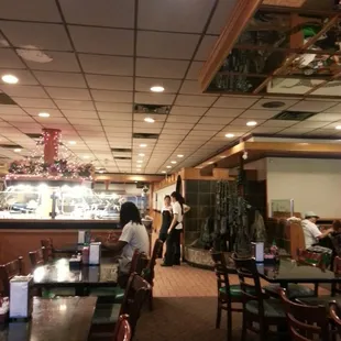 interior, sushi and sashimi