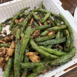 93. String Beans Szechuan Style add chicken