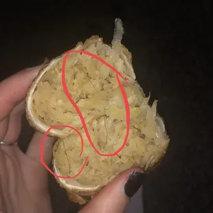 hair in my Vegetable Egg Roll