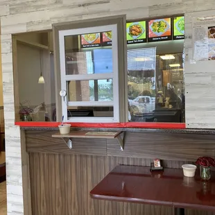 COVID times ordering counter with a mic. 5/2020