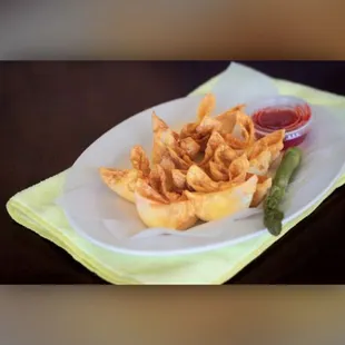 Fried cream cheese wonton