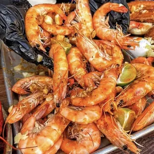 Garlic butter shrimp