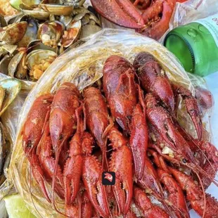 Plumb and juicy crawfish